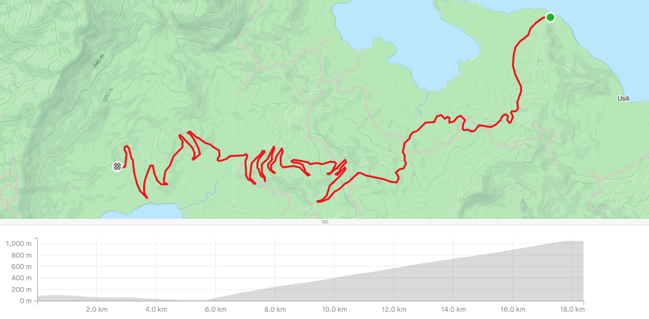 Altimetria dell'Alpe du Zwift