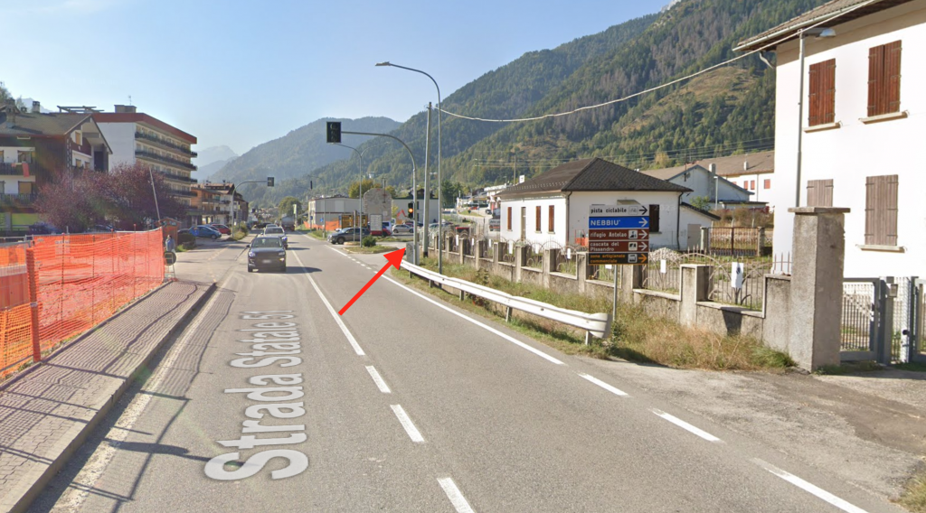 Giriamo in direzione Nebbiù per la fase finale della ciclabile belluno cortina