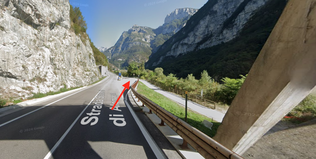 Svoltiamo a destra verso davestra e termine di cadore per iniziare la cavallera