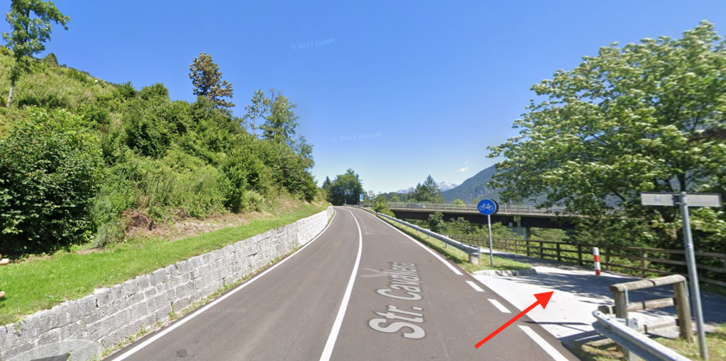 Evita il ponte Cadore e arriva a Pieve con questo tratto di ciclabile