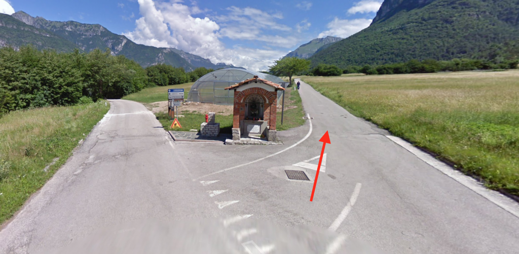Svincolo da Soverzene per la diga