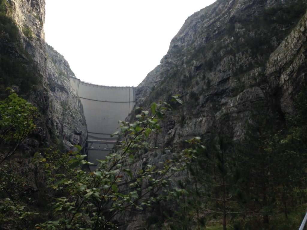 vajont da longarone in bici da corsa