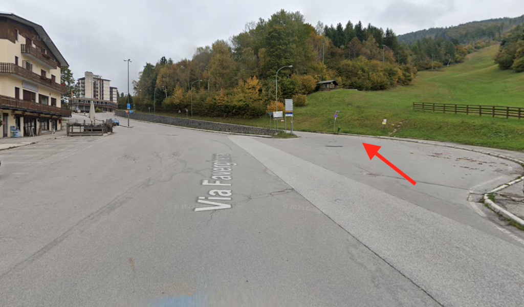 Saliamo in bici verso la casera del nevegal